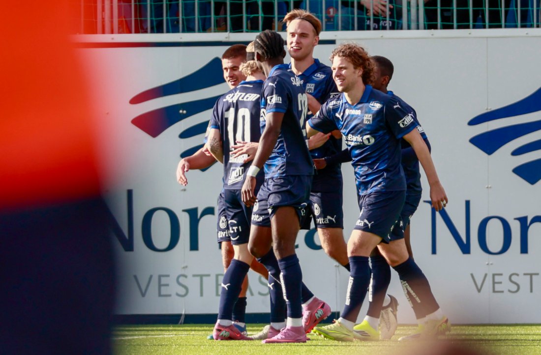 Leander Næss Alvbheim scoret nesten umiddelbart etter han kom inn som innbytter. Foto: NTB