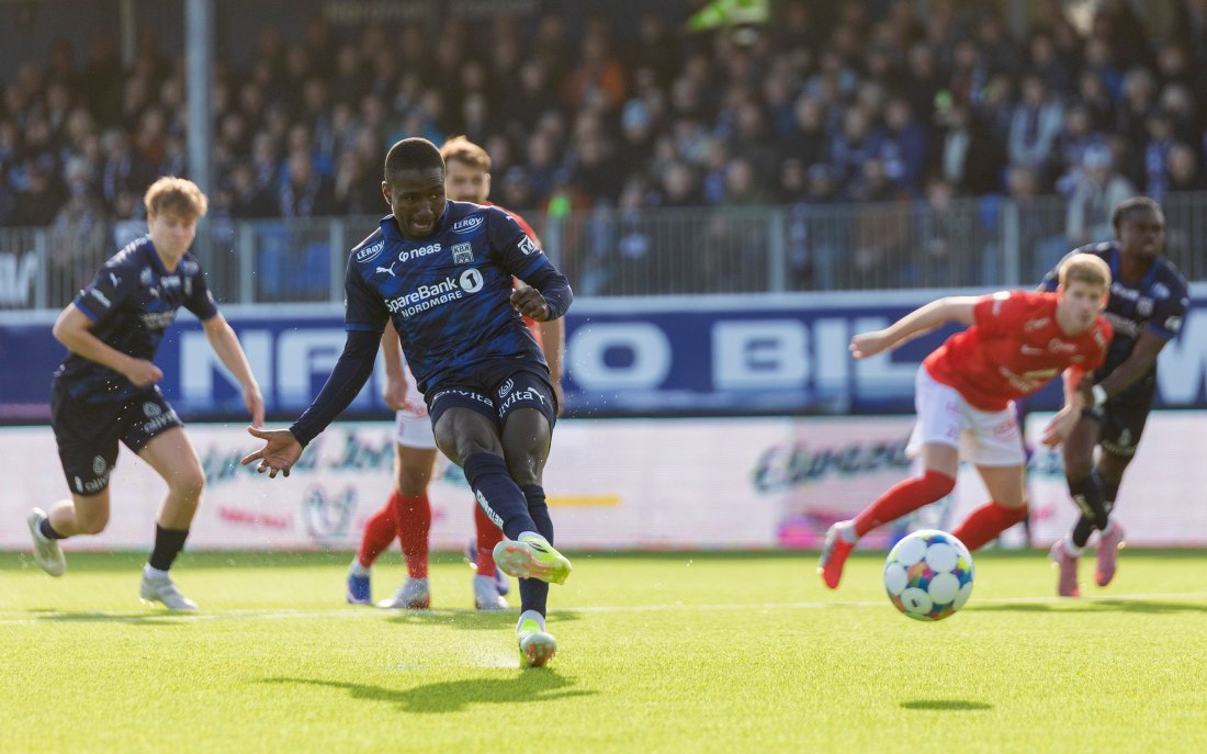 Mustapha Isah sørget for en drømmestart for KBK. Foto: NTB