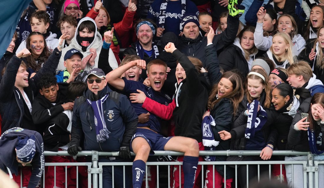 16. mai-kampen mot Ranheim ble et av de store øyeblikkene i 2023-sesongen. Leander Næss Alvheim kom innpå og scoret vinnermålet helt på tampen. Foto: Terje Stamnes