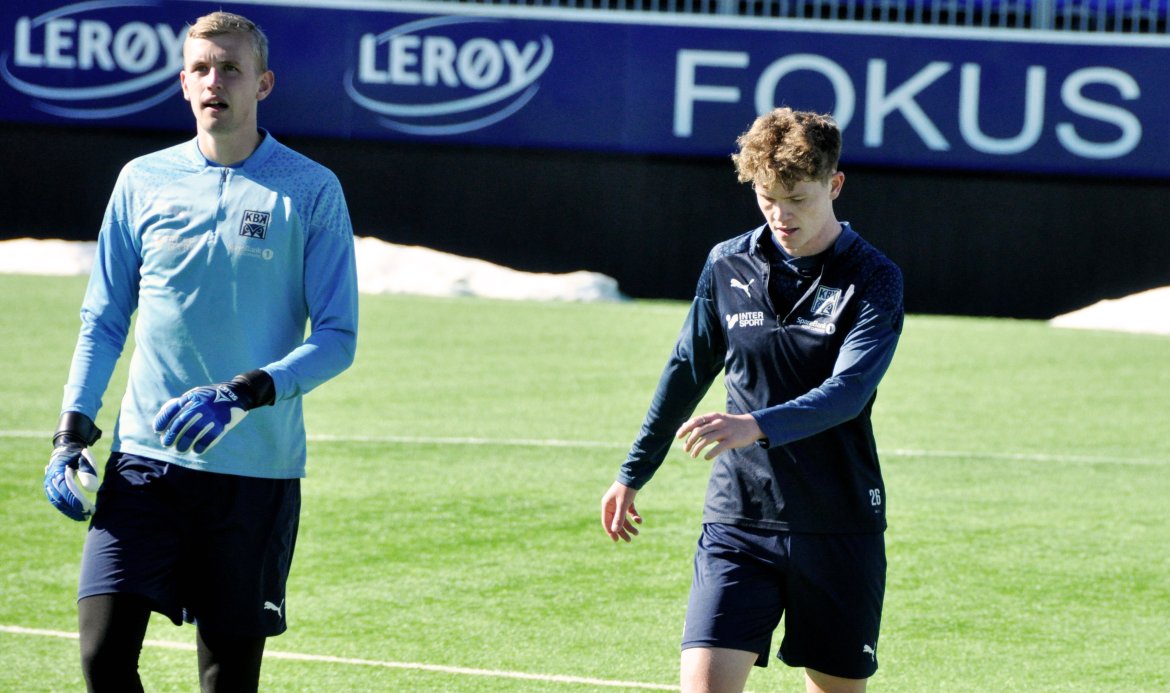 To av KBKs unge talenter: Adrian Sæther og Max Normann Williamsen.