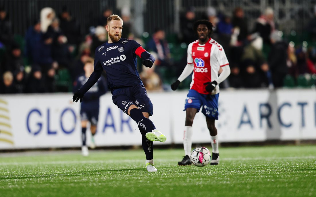 Dan Peter Ulvestad fikk seg en trøkk i første omgang, men klarte å fortsette. Foto: NTB