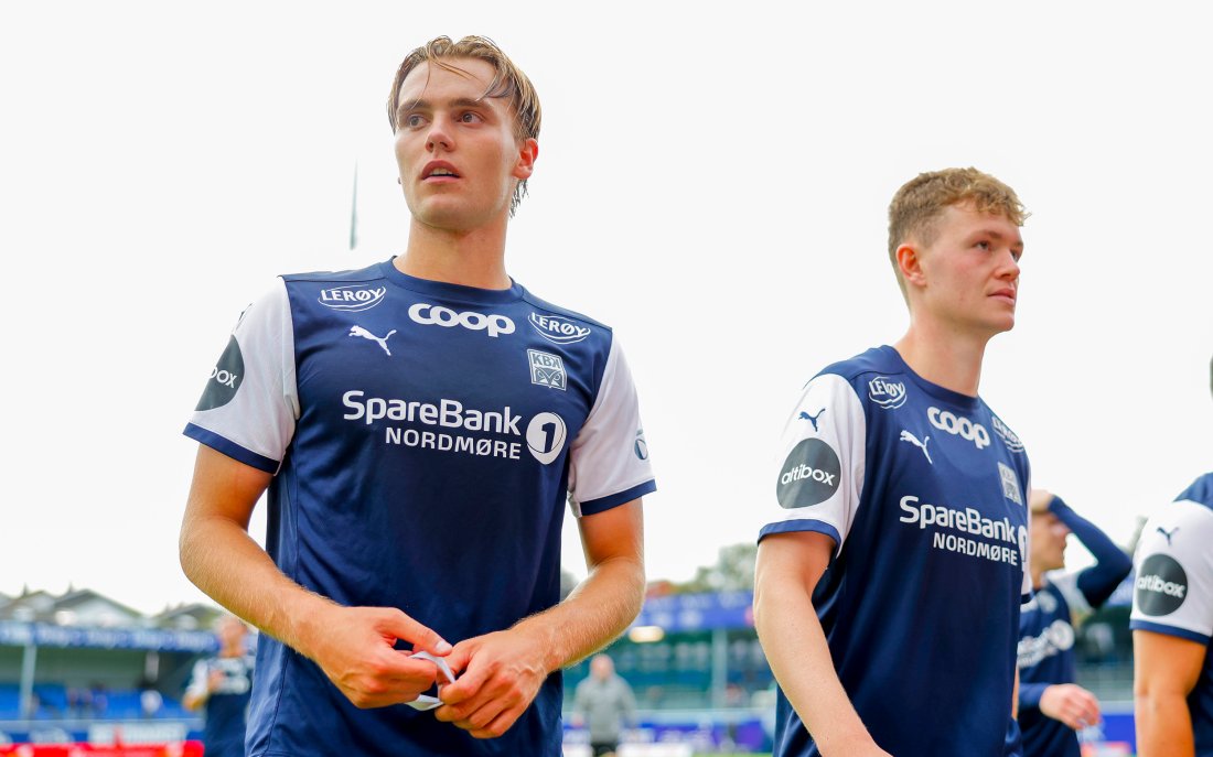 Kristiansunderne Leander Næss Alvheim og Max Normann Williamsen er blant dem som har tatt steget til Eliteserien via NEAS Akademiet. Foto: NTB
