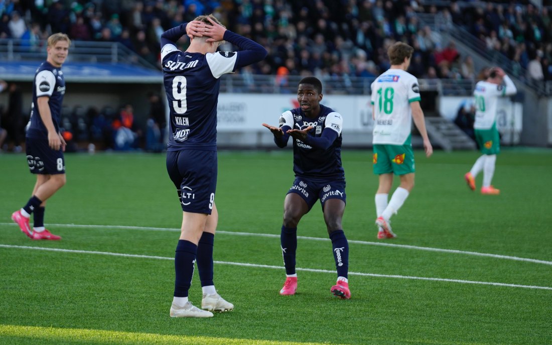 Sander Kilen debuterte som innbytter og fikk flere gode sjanser. Foto: Terje Stamnes