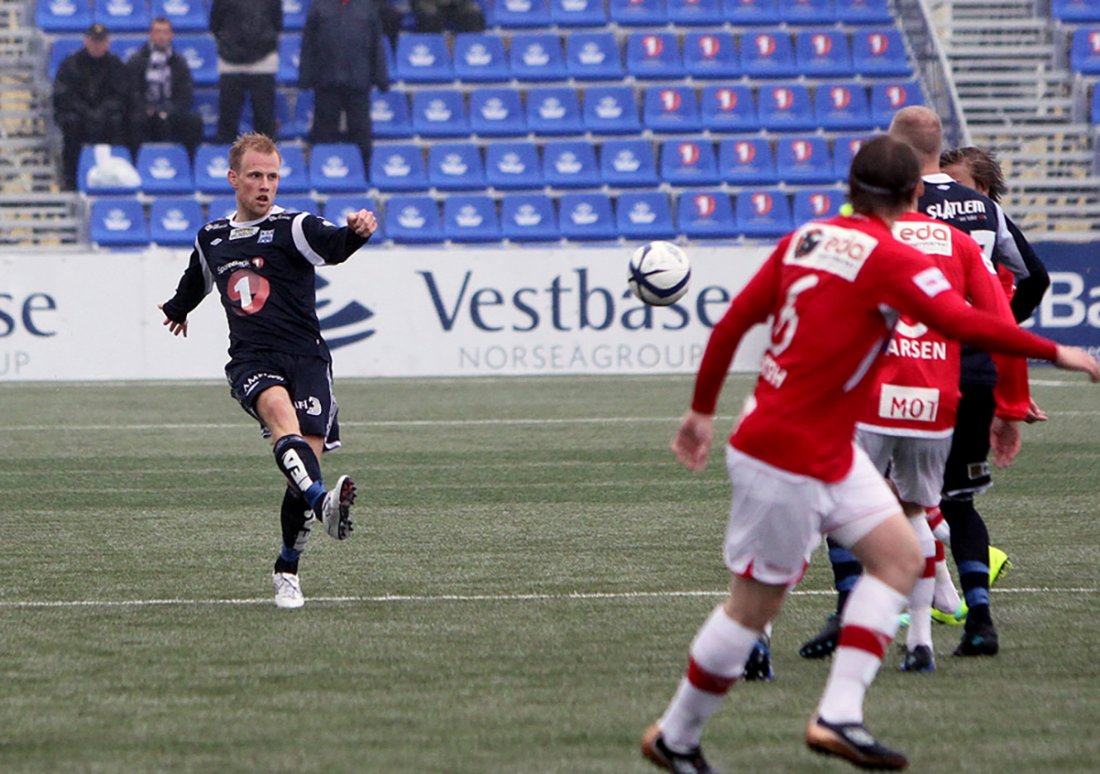 Dan Peter Ulvestad i debutsesongen 2013, da KBK spilte i 1. divisjon for første gang. Foto: Fridtjof Bjerkås